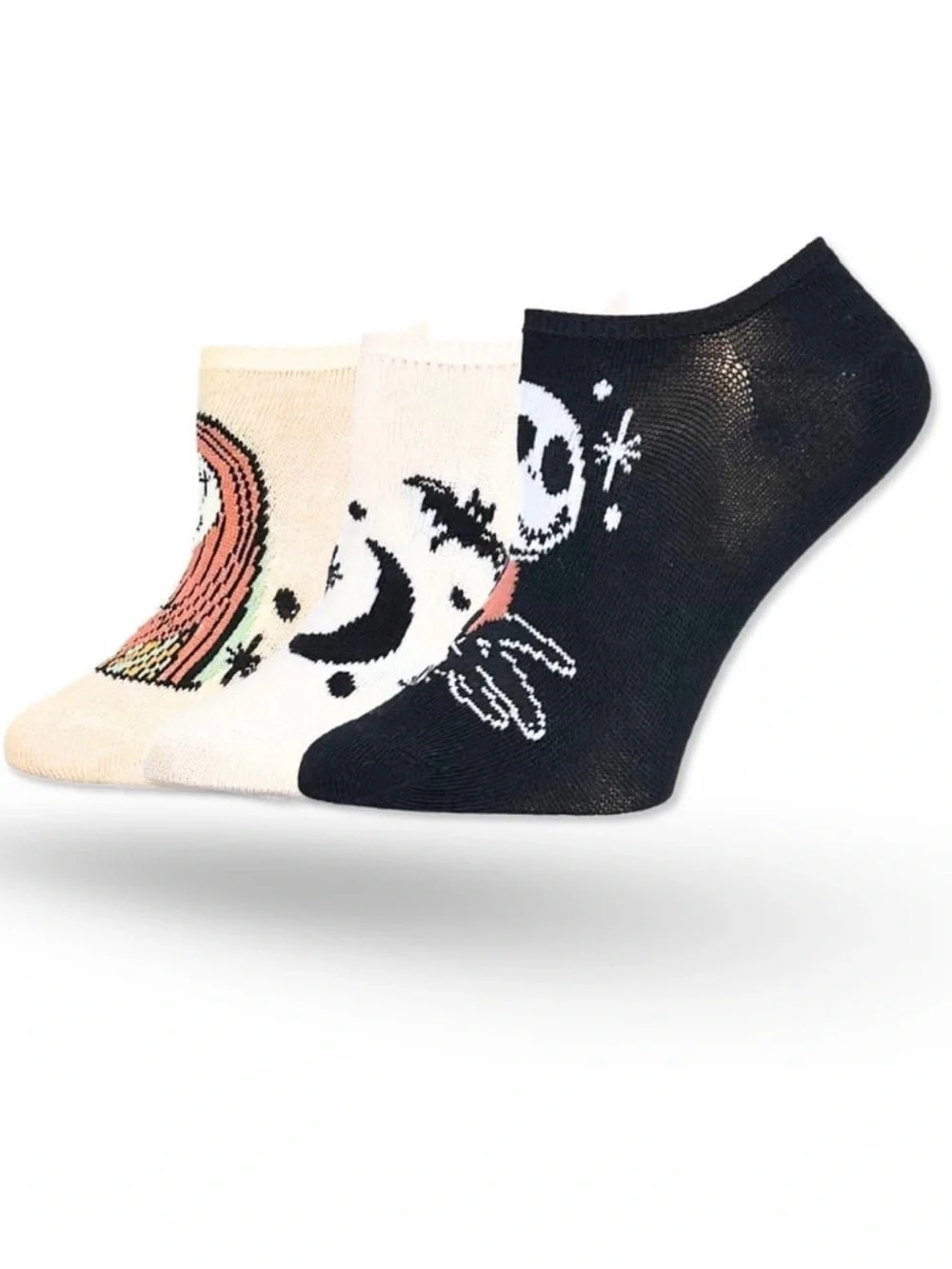 🌶️$5🌶️ NEW DISNEY Nightmare Before Christmas Scoop Liner Socks 3-Pack